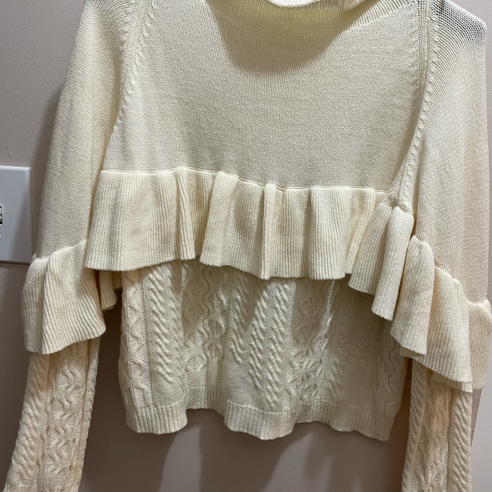 Project // Naadam Ruffle Sweater